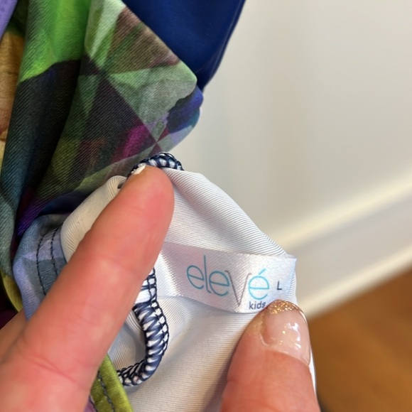Elevé girl’s leotard size L. Multicolor design. Pristine condition. - Picture 8 of 8